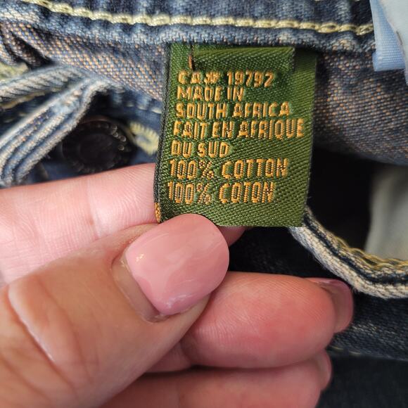 Timberland Carpenter Jeans Mens 35x30.5 (34) Blue Baggy Denim Y2k Hip Hop VTG - Picture 12 of 13